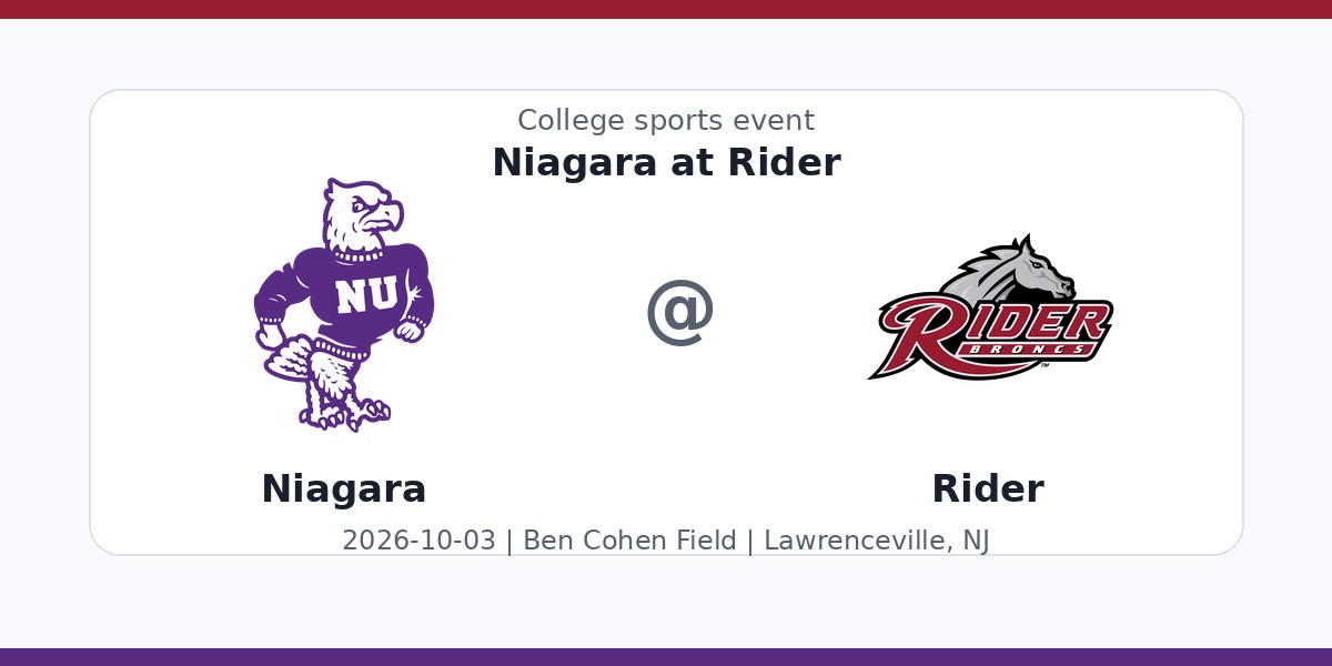 NCAA Men's Soccer: Niagara Purple Eagles at Rider Broncs photo in Lawrenceville, NJ