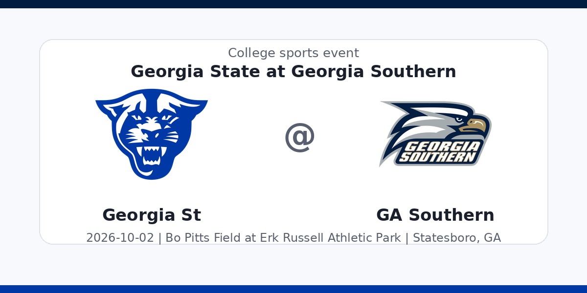 NCAA Men's Soccer: Georgia State Panthers at Georgia Southern Eagles photo in Statesboro, GA