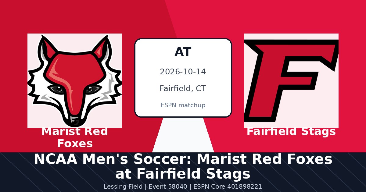 NCAA Men's Soccer: Marist Red Foxes at Fairfield Stags photo in Fairfield, CT