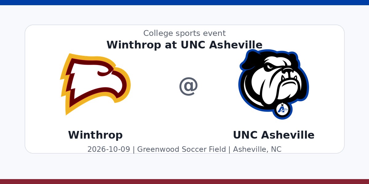 NCAA Men's Soccer: Winthrop Eagles at UNC Asheville Bulldogs photo in Asheville, NC