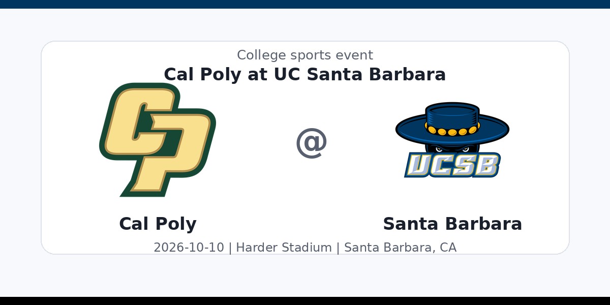 NCAA Men's Soccer: Cal Poly Mustangs at UC Santa Barbara Gauchos photo in Santa Barbara, CA