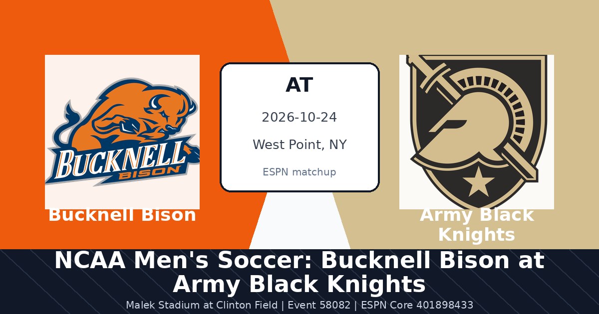 NCAA Men's Soccer: Bucknell Bison at Army Black Knights photo in West Point, NY