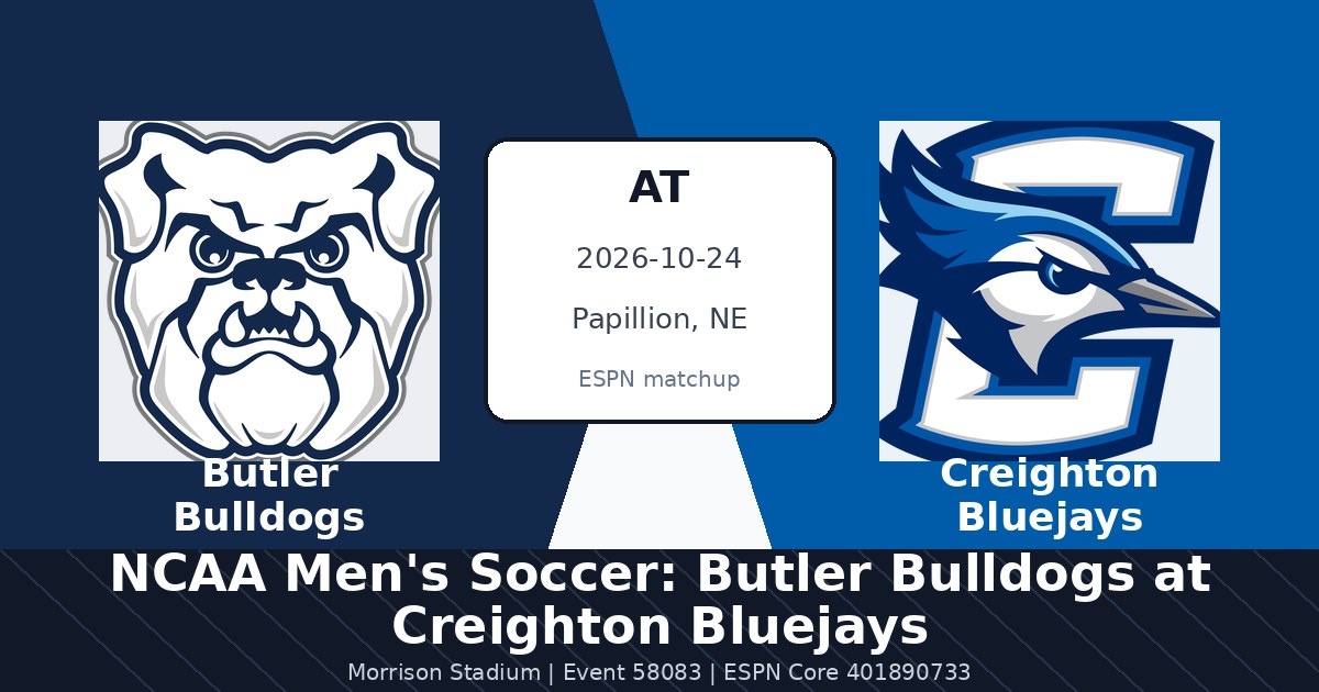 NCAA Men's Soccer: Butler Bulldogs at Creighton Bluejays photo in Papillion, NE