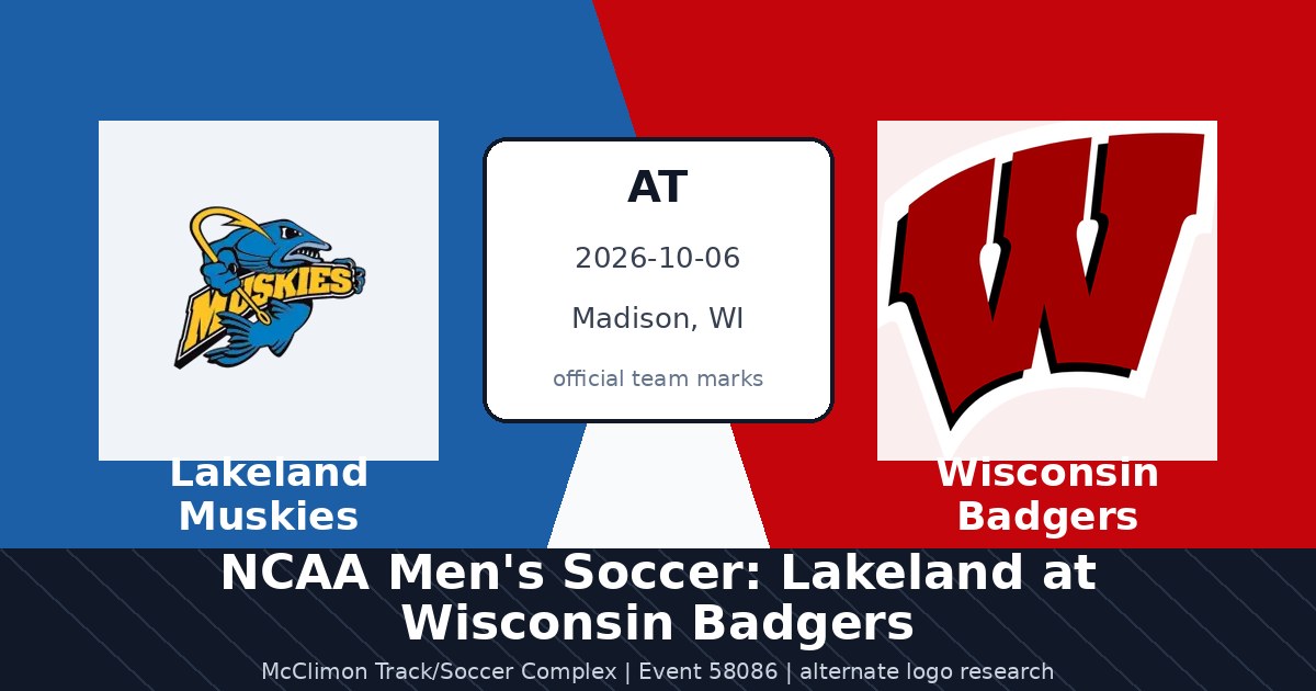 NCAA Men's Soccer: Lakeland at Wisconsin Badgers photo in Madison, WI