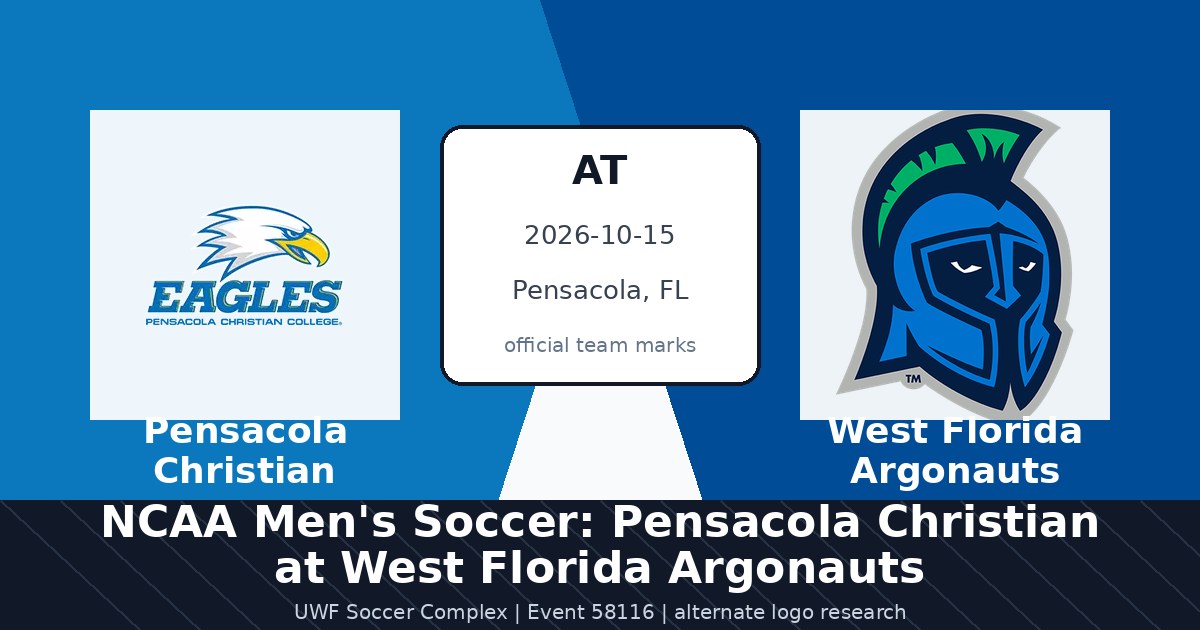 NCAA Men's Soccer: Pensacola Christian at West Florida Argonauts photo in Pensacola, FL