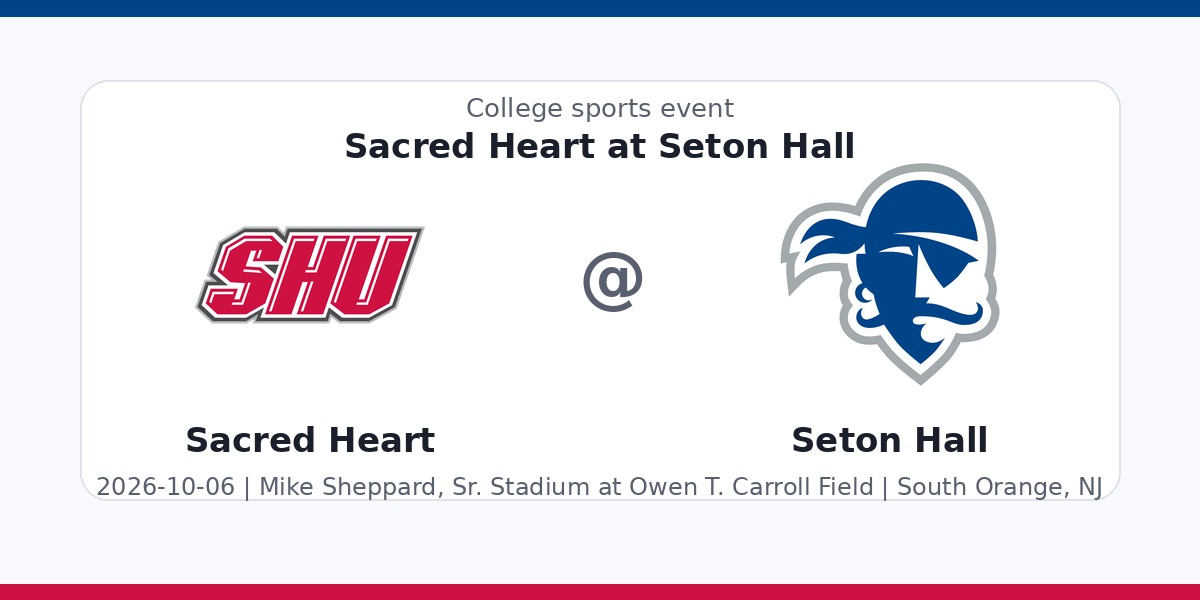NCAA Men's Soccer: Sacred Heart Pioneers at Seton Hall Pirates photo in South Orange, NJ