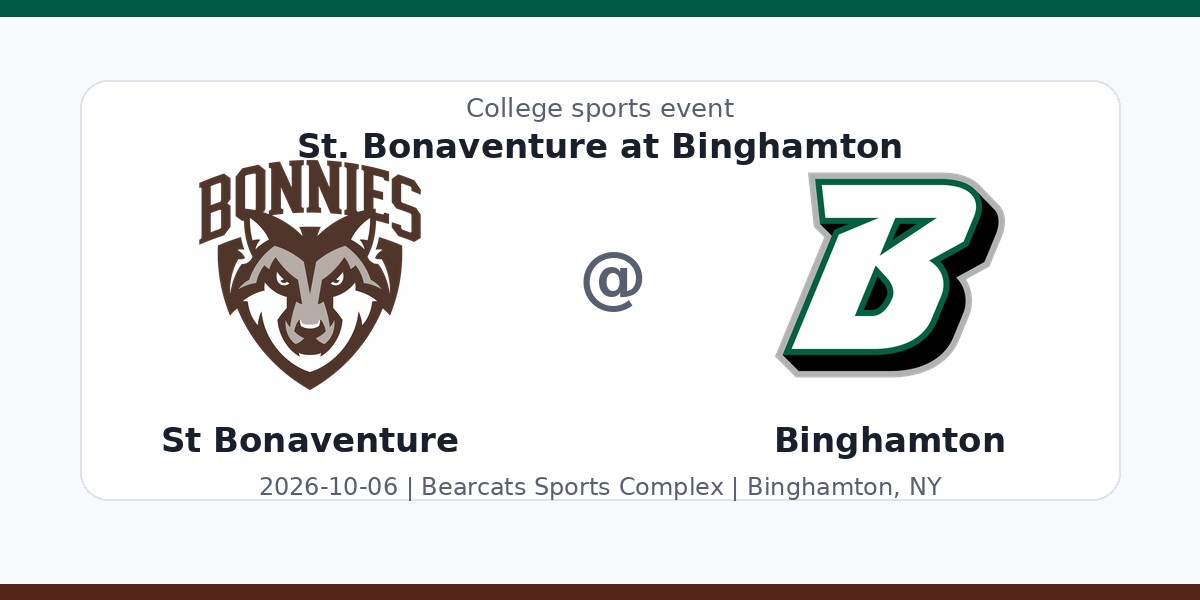 NCAA Men's Soccer: St. Bonaventure Bonnies at Binghamton Bearcats photo in Binghamton, NY
