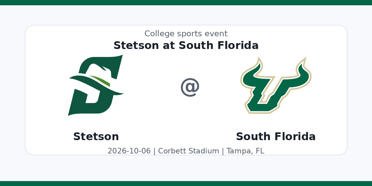 NCAA Men's Soccer: Stetson Hatters at South Florida Bulls photo in Tampa, FL