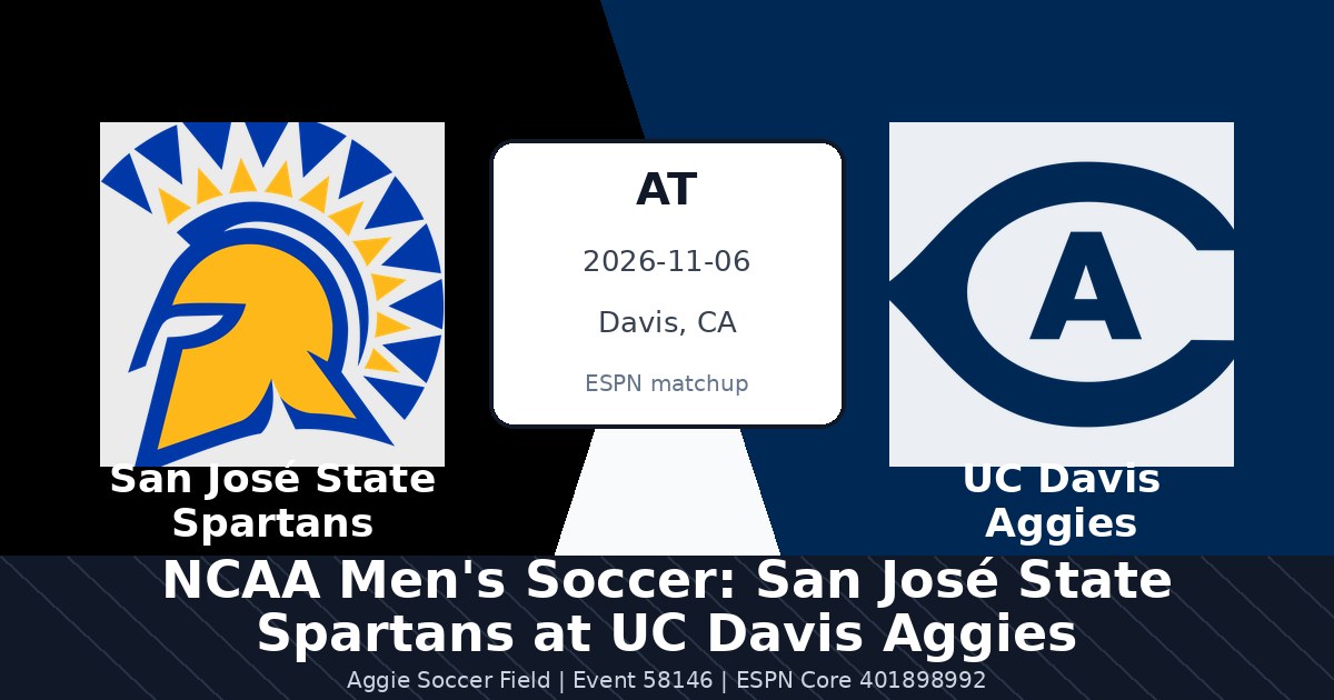 NCAA Men's Soccer: San José State Spartans at UC Davis Aggies photo in Davis, CA