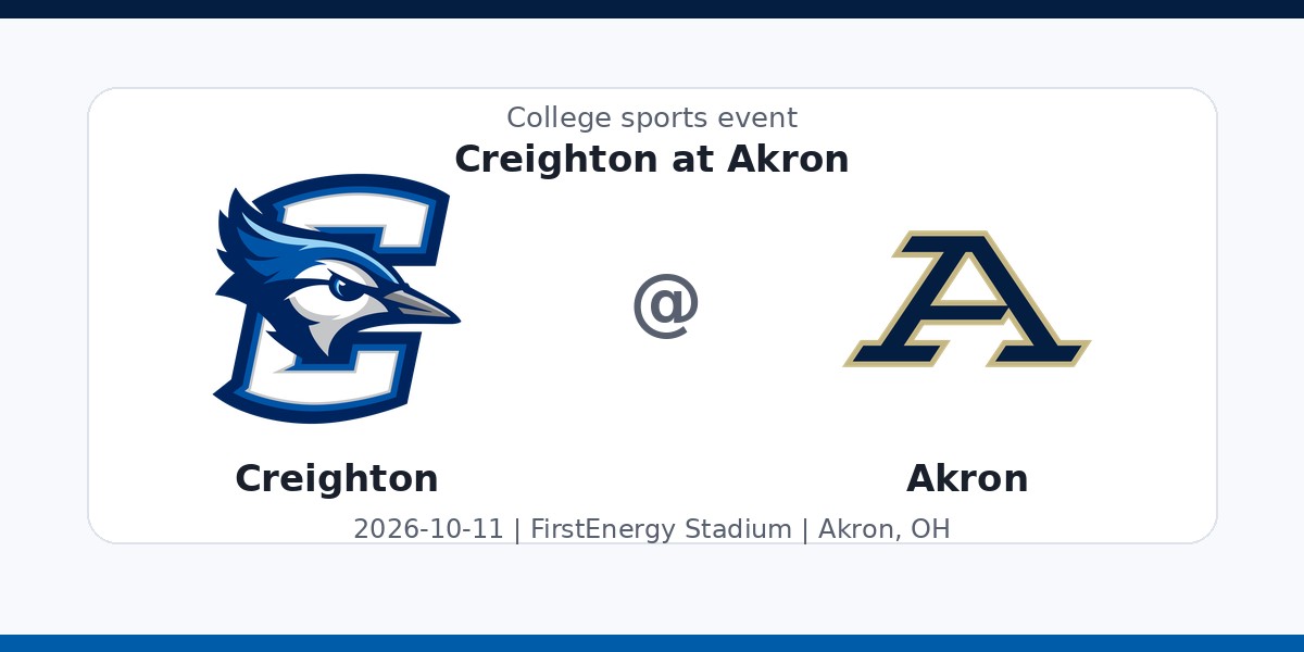 NCAA Men's Soccer: Creighton Bluejays at Akron Zips photo in Akron, OH