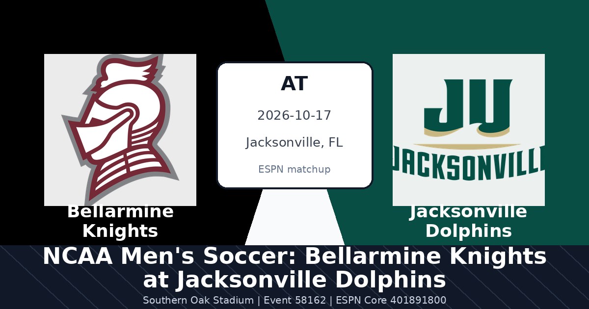 NCAA Men's Soccer: Bellarmine Knights at Jacksonville Dolphins photo in Jacksonville, FL