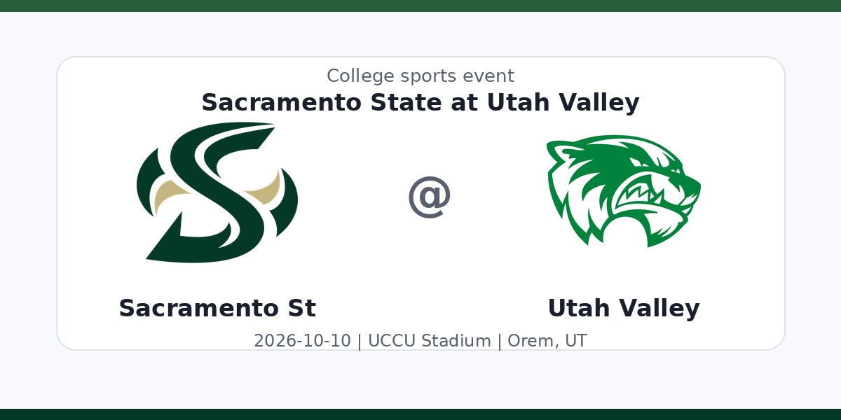 NCAA Men's Soccer: Sacramento State Hornets at Utah Valley Wolverines photo in Orem, UT