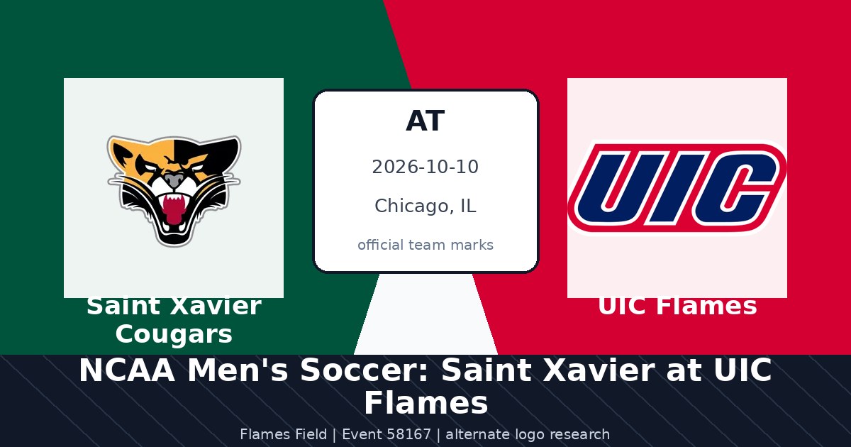 NCAA Men's Soccer: Saint Xavier at UIC Flames — sports in Chicago, IL