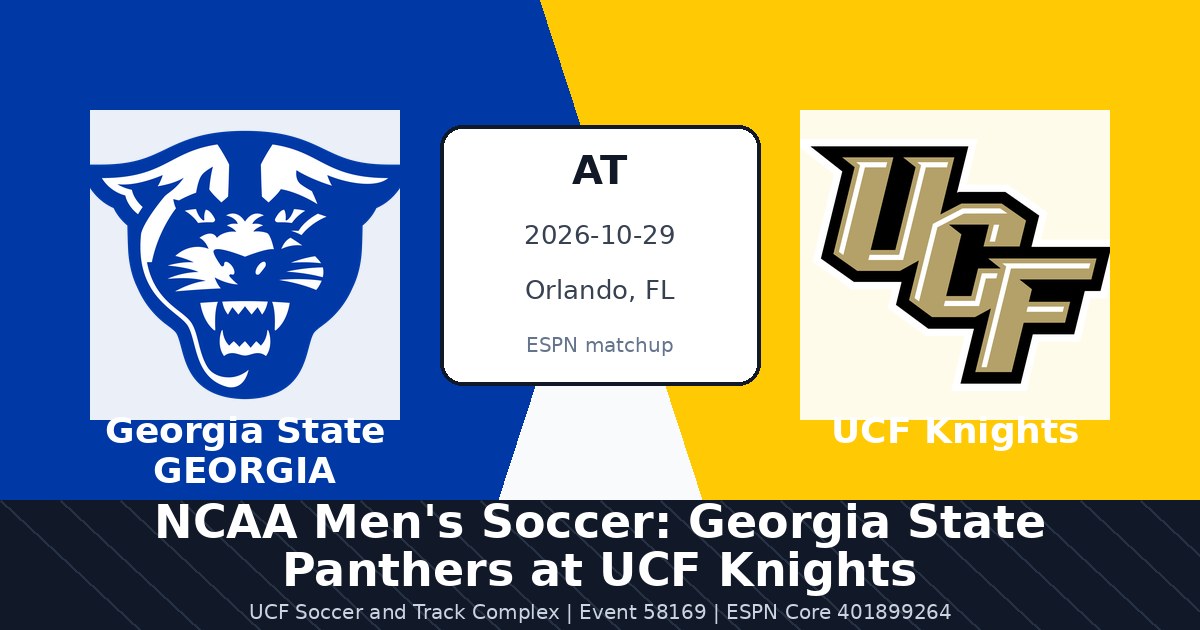 NCAA Men's Soccer: Georgia State Panthers at UCF Knights photo in Orlando, FL