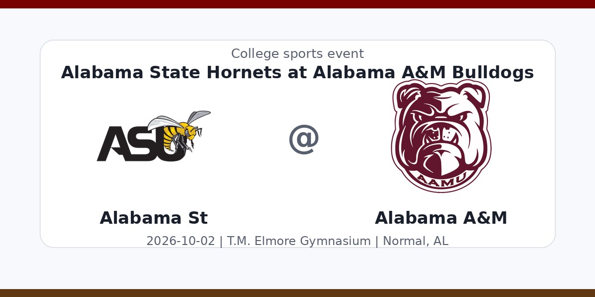NCAAWVB: Alabama State Hornets at Alabama A&M Bulldogs photo in Normal, AL