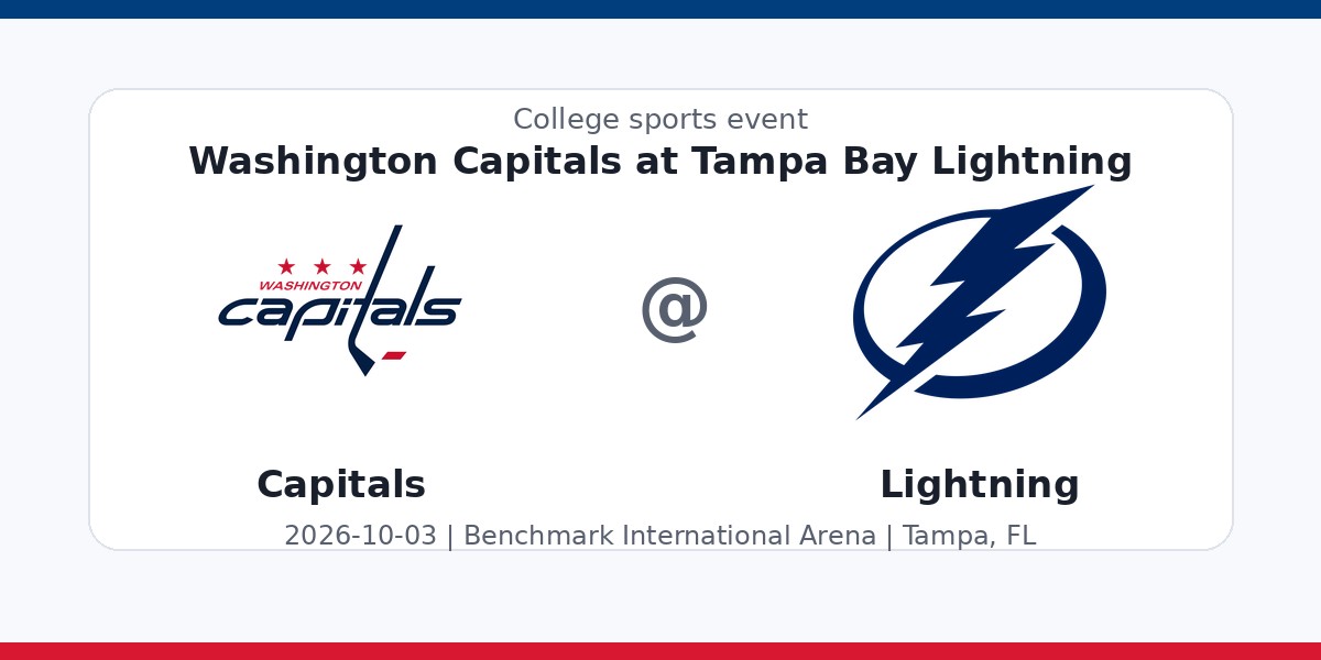 NHL: Washington Capitals at Tampa Bay Lightning photo in Tampa, FL