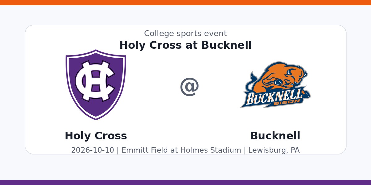 NCAA Men's Soccer: Holy Cross Crusaders at Bucknell Bison photo in Lewisburg, PA