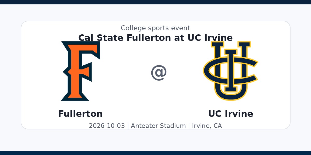 NCAA Men's Soccer: Cal State Fullerton Titans at UC Irvine Anteaters photo in Irvine, CA