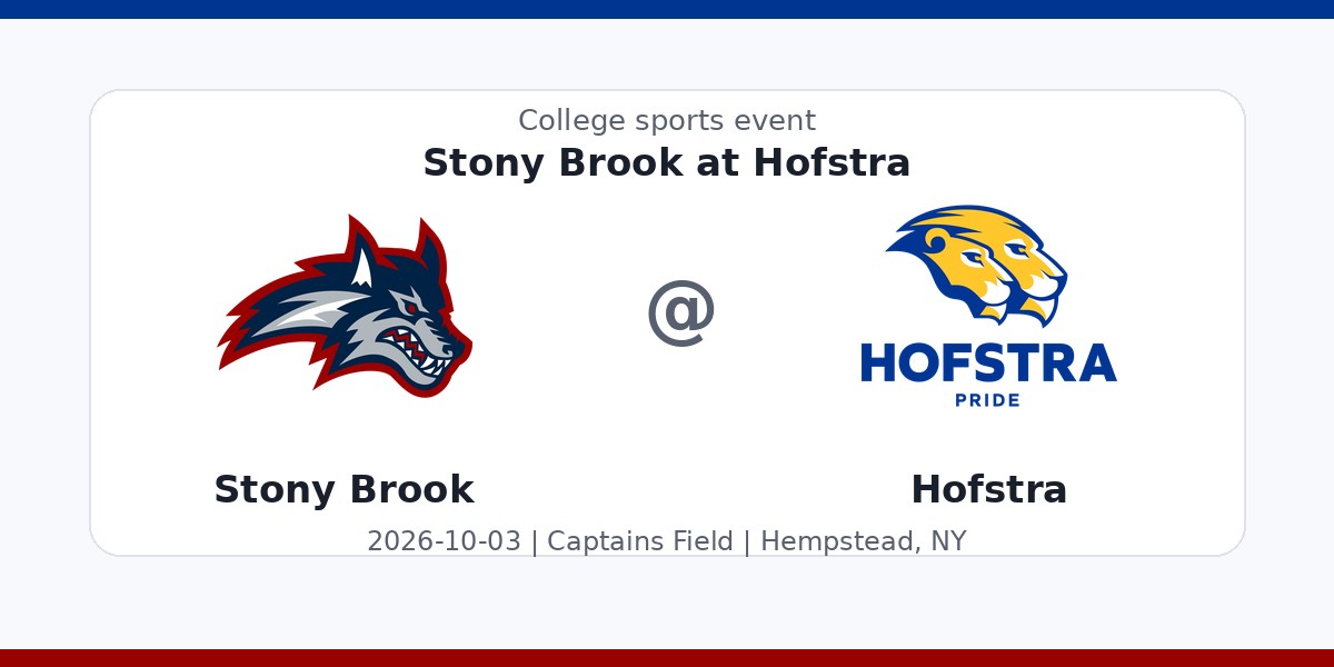 NCAA Men's Soccer: Stony Brook Seawolves at Hofstra Pride photo in Hempstead, NY