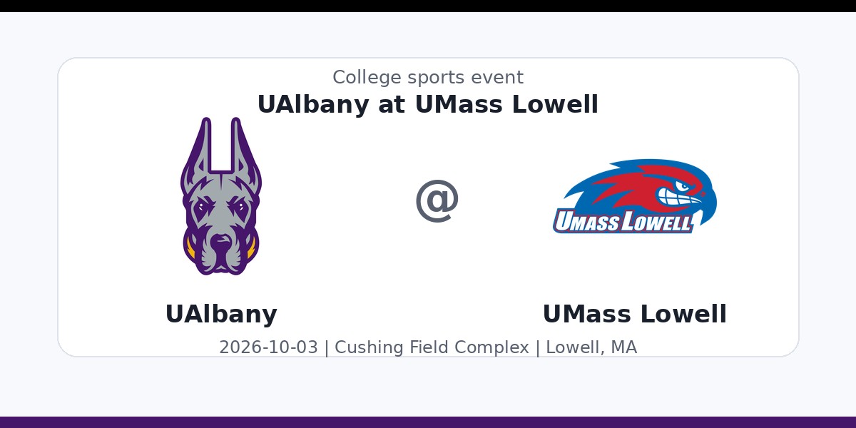 NCAA Men's Soccer: UAlbany Great Danes at UMass Lowell River Hawks photo in Lowell, MA