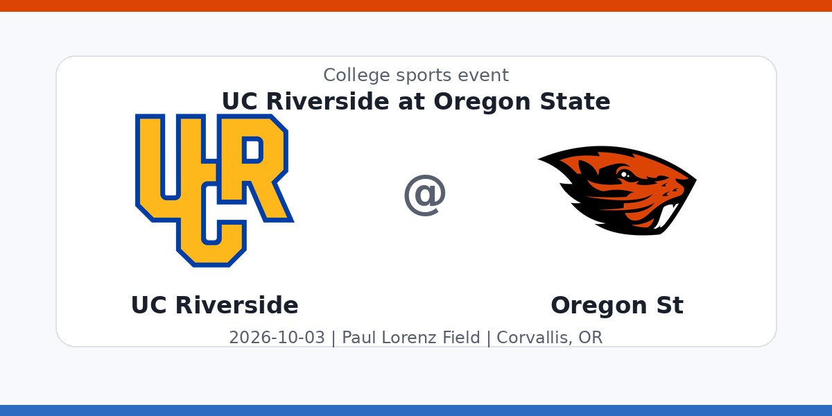 NCAA Men's Soccer: UC Riverside Highlanders at Oregon State Beavers photo in Corvallis, OR