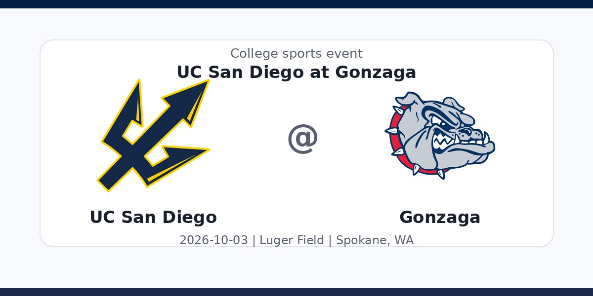 NCAA Men's Soccer: UC San Diego Tritons at Gonzaga Bulldogs photo in Spokane, WA