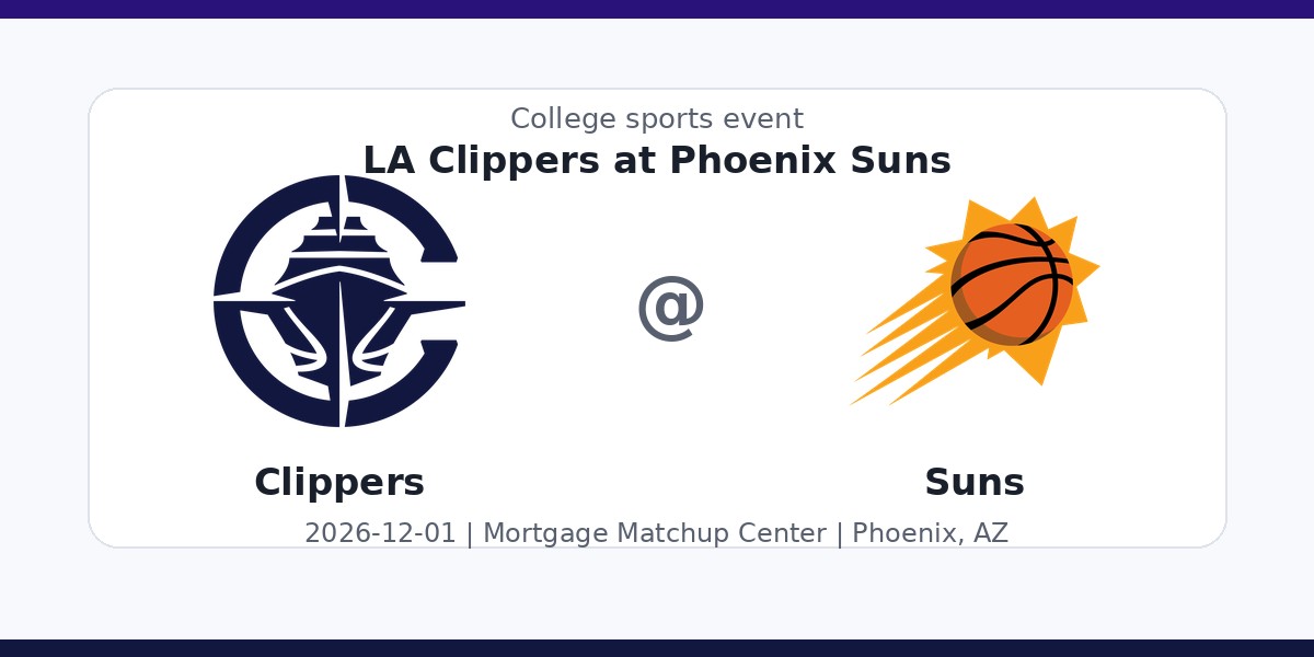 NBA: LA Clippers at Phoenix Suns — sports in Phoenix, AZ