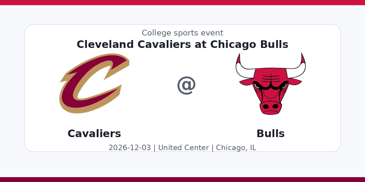 NBA: Cleveland Cavaliers at Chicago Bulls — sports in Chicago, IL