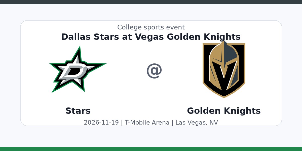 NHL: Dallas Stars at Vegas Golden Knights photo in Las Vegas, NV
