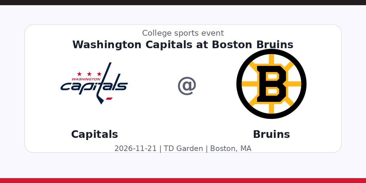 NHL: Washington Capitals at Boston Bruins photo in Boston, MA