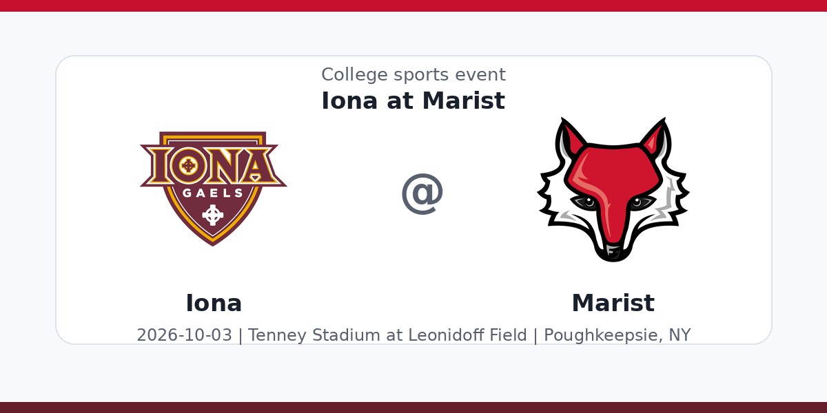 NCAA Men's Soccer: Iona Gaels at Marist Red Foxes photo in Poughkeepsie, NY