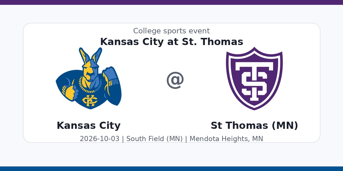 NCAA Men's Soccer: Kansas City Kangaroos at St. Thomas-Minnesota Tommies photo in Mendota Heights, MN