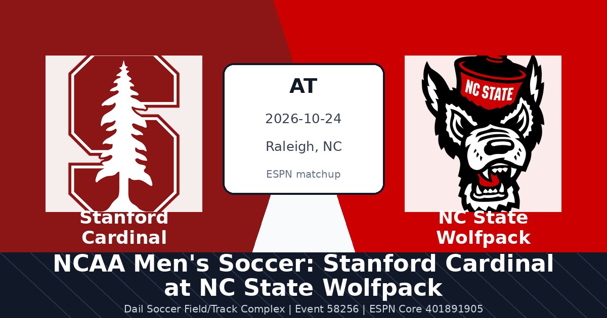 NCAA Men's Soccer: Stanford Cardinal at NC State Wolfpack photo in Raleigh, NC