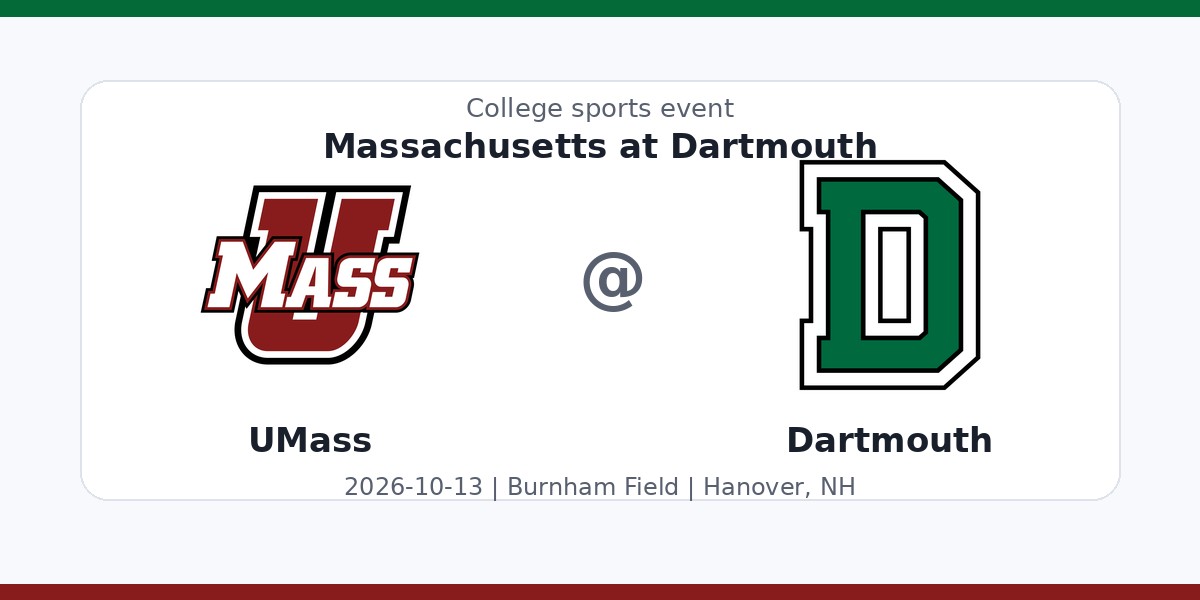 NCAA Men's Soccer: Massachusetts MInutewomen at Dartmouth Big Green photo in Hanover, NH