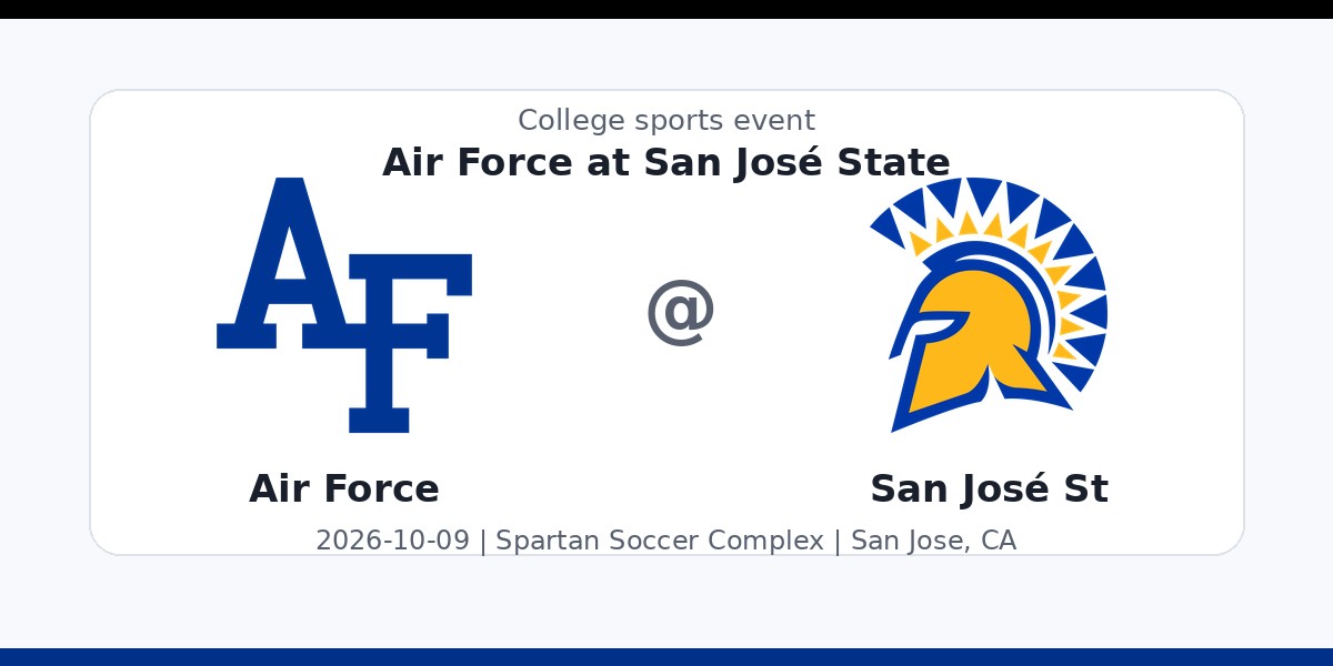 NCAA Men's Soccer: Air Force Falcons at San José State Spartans photo in San Jose, CA