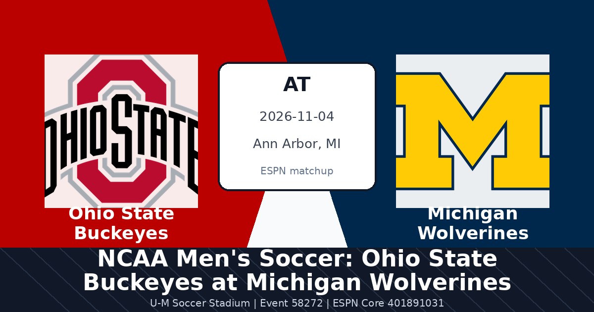NCAA Men's Soccer: Ohio State Buckeyes at Michigan Wolverines photo in Ann Arbor, MI