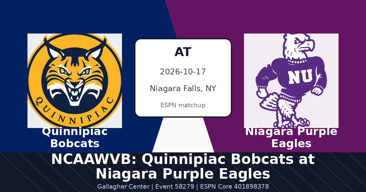 NCAAWVB: Quinnipiac Bobcats at Niagara Purple Eagles photo in Niagara Falls, NY
