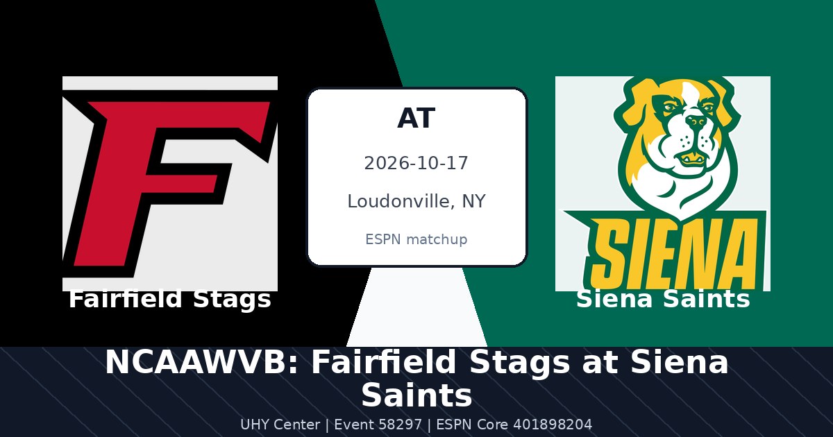 NCAAWVB: Fairfield Stags at Siena Saints photo in Loudonville, NY