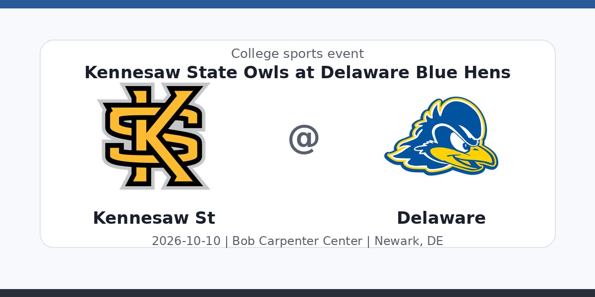 NCAAWVB: Kennesaw State Owls at Delaware Blue Hens photo in Newark, DE