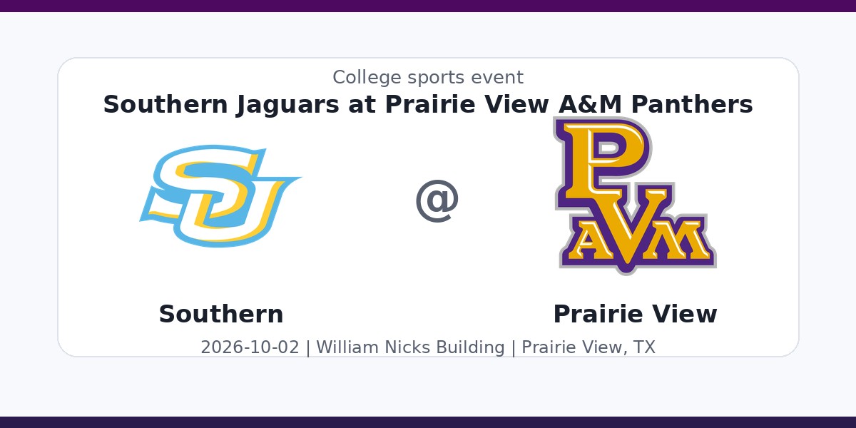 NCAAWVB: Southern Jaguars at Prairie View A&M Panthers photo in Prairie View, TX