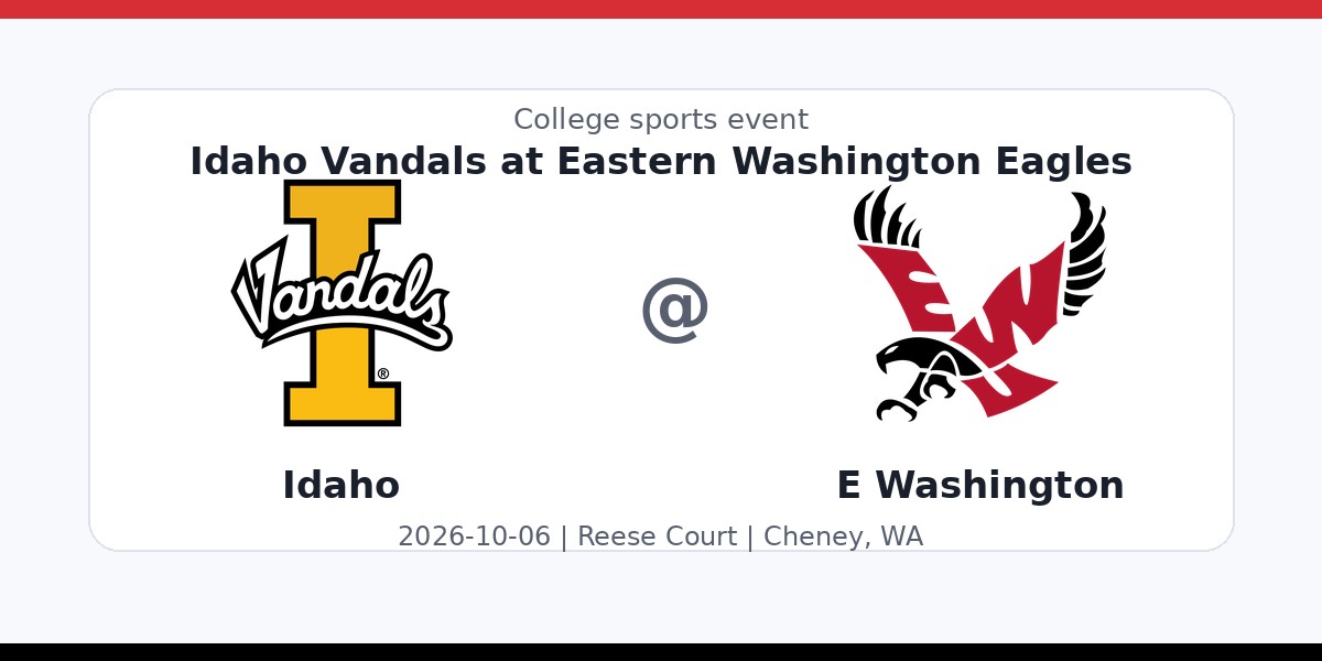 NCAAWVB: Idaho Vandals at Eastern Washington Eagles photo in Cheney, WA