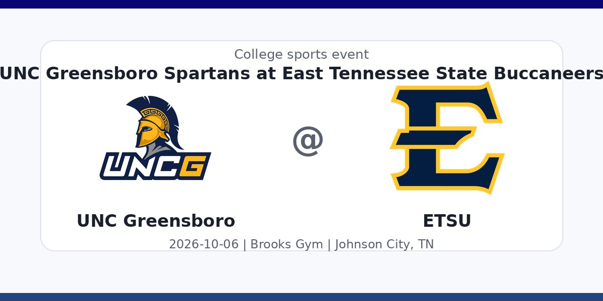 NCAAWVB: UNC Greensboro Spartans at East Tennessee State Buccaneers photo in Johnson City, TN