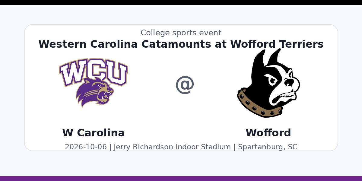 NCAAWVB: Western Carolina Catamounts at Wofford Terriers photo in Spartanburg, SC