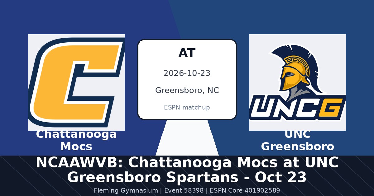 NCAAWVB: Chattanooga Mocs at UNC Greensboro Spartans - Oct 23 photo in Greensboro, NC