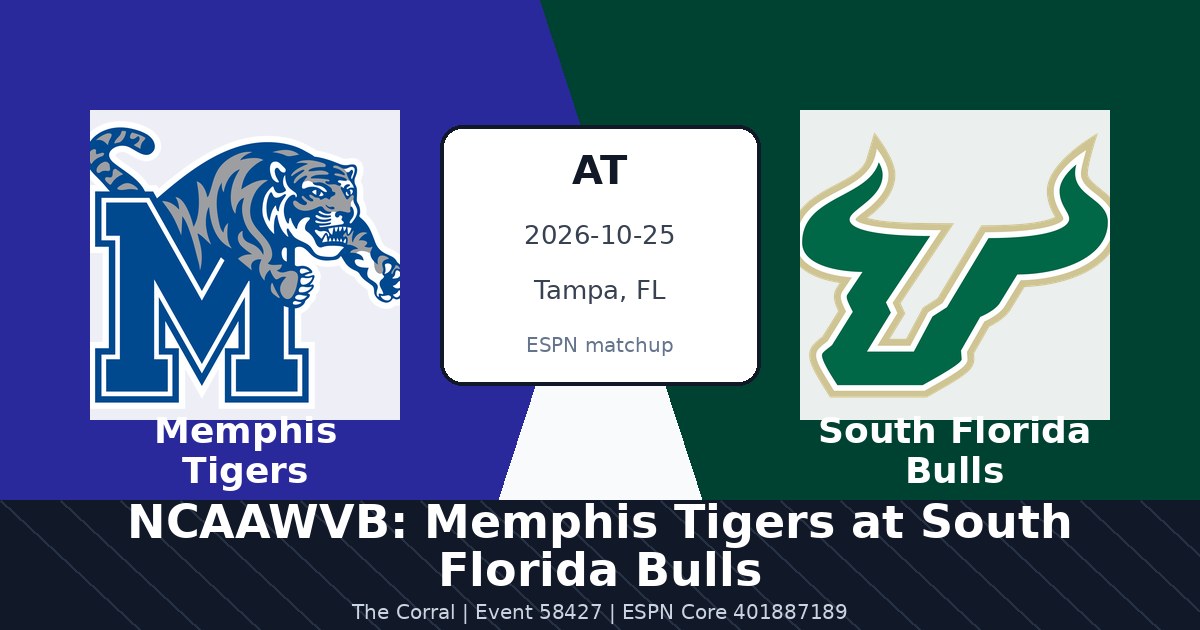 NCAAWVB: Memphis Tigers at South Florida Bulls photo in Tampa, FL