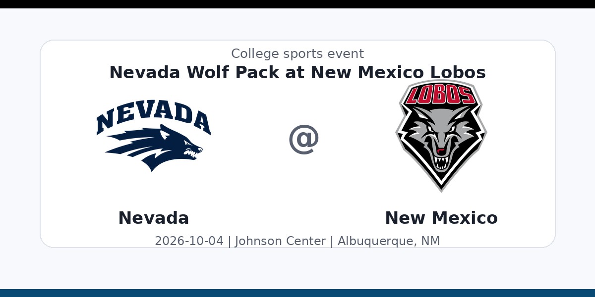 NCAAWVB: Nevada Wolf Pack at New Mexico Lobos in Albuquerque, NM