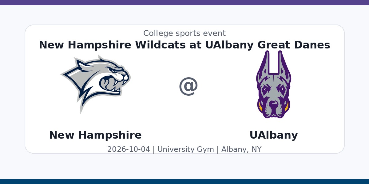 NCAAWVB: New Hampshire Wildcats at UAlbany Great Danes photo in Albany, NY