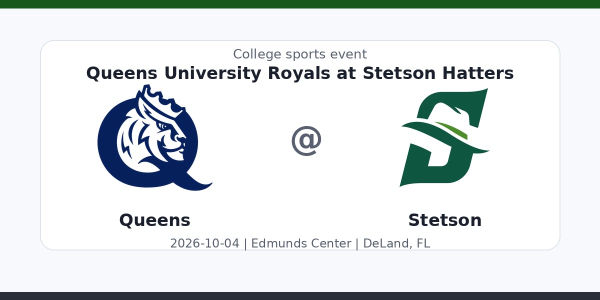 NCAAWVB: Queens University Royals at Stetson Hatters photo in DeLand, FL