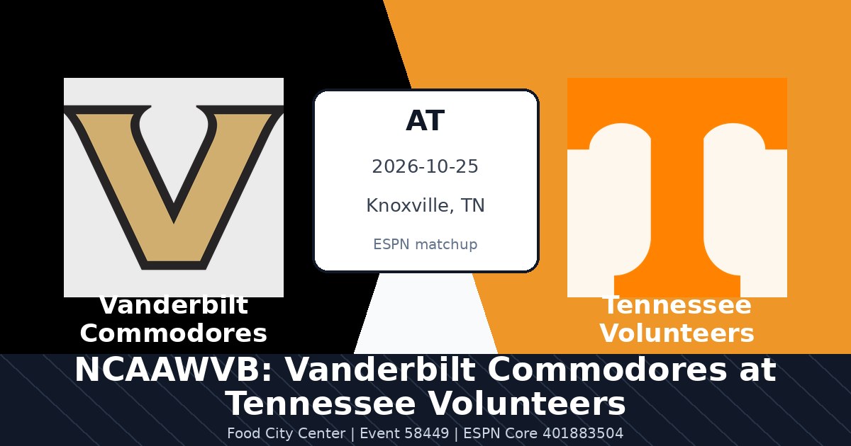 NCAAWVB: Vanderbilt Commodores at Tennessee Volunteers photo in Knoxville, TN