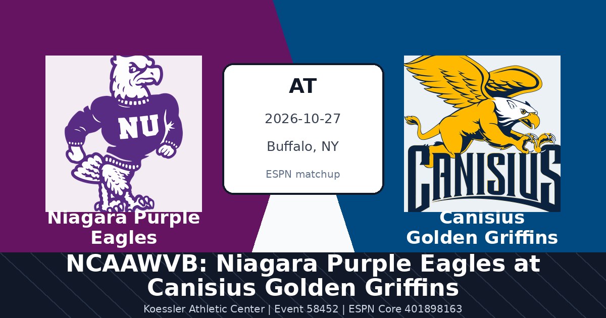 NCAAWVB: Niagara Purple Eagles at Canisius Golden Griffins photo in Buffalo, NY
